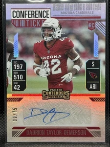 2024 Panini Contenders #235 Dadrion Taylor-Demerson Conference Ticket #/75 - Picture 1 of 2