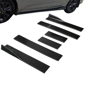86.6'' Bright Black For Chrysler 300 SRT8 05-20 Side Skirts Splitter Extension - Picture 1 of 7