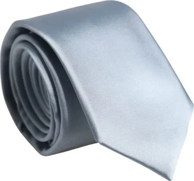 DOLCE & GABBANA Tie White Solid 100% Silk Adjustable Necktie Accessory 180usd - Image 1 of 4