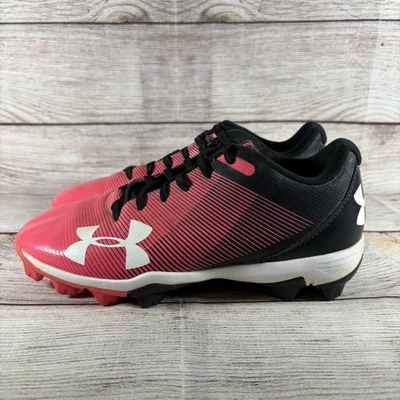 Zapatos de béisbol Under Armour para niñas talla 3Y Leadoff bajos 1297316-002 rosa botines Foto 1 de 4