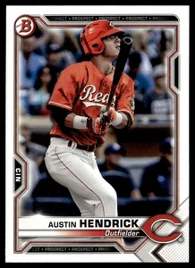 2021 Bowman Prospects Austin Hendrick Cincinnati Reds #BP-55 - Picture 1 of 2