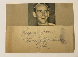 Vintage 1949 Signed Autographed Ewell Blackwell “The Whip” Cincinnati Reds - Picture 1 of 3