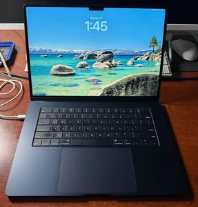 Apple MacBook Air 2023 15" Laptop M2 256GB SSD 8GB RAM A2941 Mitternacht 197 Zyklen - Bild 1 von 21