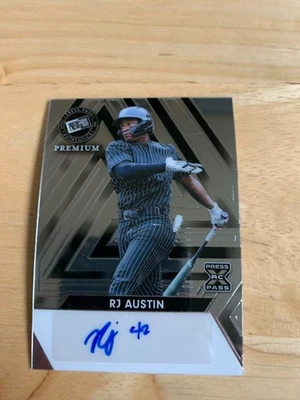 2024 Leaf Press Pass Premium RJ Austin #85/199 BA-RJA Auto RC - Image 1 of 2