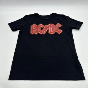 Ac/Dc T-Shirt Youth Boy Large Graphic Print Logo Black..#30721 - Picture 1 of 8