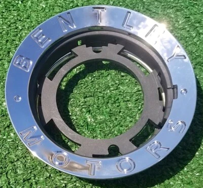 Factory Bentley Center Cap Boss Original Genuine OEM Wheel Motors 3W0601165BE - Image 1 of 4