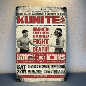 Bloodsport Movie Metal Poster - Collectable Tin Sign - 20x30cm - Picture 1 of 5
