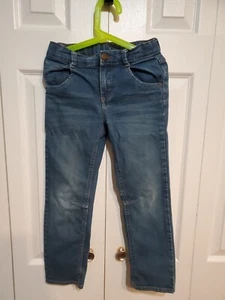 SIZE 7 OSHKOSH B'GOSH boys jeans E-Z adjust waist Denim Medium wash Snap button  - Picture 1 of 8