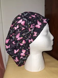 Courage Hope Love Butterfly Bouffant Medical Scrub Surgical Hat SIZE XSmall - Picture 1 of 2