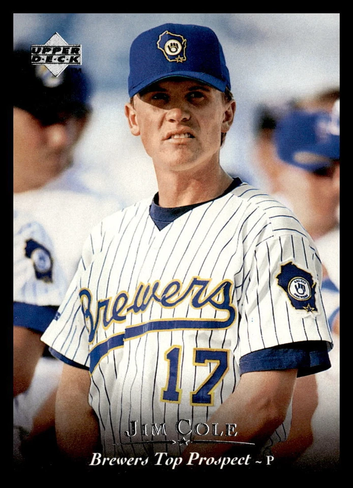 1995 Upper Deck Minor League #182 Jim Cole Beloit Brewers Baseball Card - Image 1 of 2