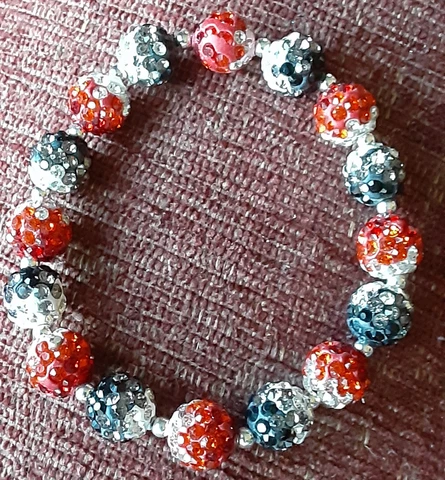 Harley Davidson-Cincinnati Bengals *Bling*Crystal-Orange/Black/White-Bracelet Cover