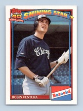 1991 Topps Bazooka Shining Stars #15 Robin Ventura Chicago White Sox