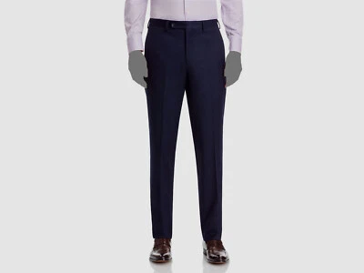 Bloomingdale's Men's Blue Regular Fit Flannel Dress Pants Size 38R - Image 1 of 2