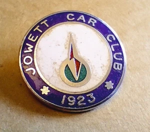 Jowett Car Club 1923 Enamel Badge By Caxton of Kew (2) - Imagen 1 de 3