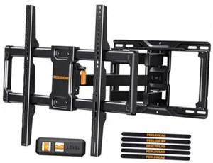 UL Listed Full Motion TV Wall Mount for Most 42–84 inch Flat Curved TVs up to - Picture 1 of 7
