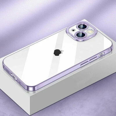Case For iPhone 15 14 13 12 11 Pro Max XS XR 8 7 Shockproof Clear Plating Cover - Image 1 of 4