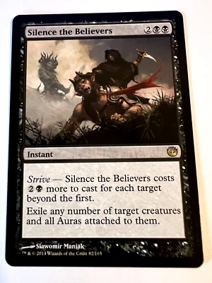 MTG Magic The Gathering Journey into Nyx Silence the Believers Rare  LP A2 - Image 1 of 2