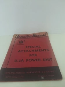 IH International U-2 Power Unit Parts Catalog & Special Attachments Manual - Picture 1 of 10