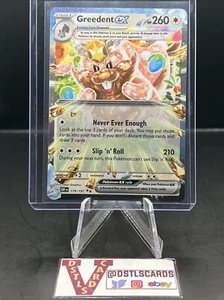 Pokemon Obsidian Flames - GREEDENT EX 179/197 CASI NUEVO/M - Imagen 1 de 3