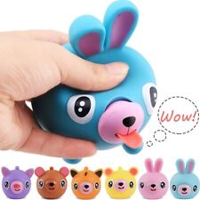 Talking Animal Pinch Press Ball Funny Tongue Out Stress Reliever Toys For Kids