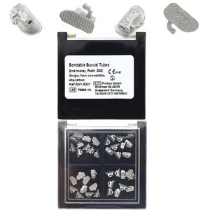 40 piezas tubos de ortodoncia dental segundo segundo molar 0,022 Roth monobloque adhesivo - Imagen 1 de 10