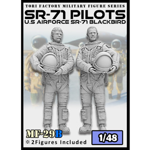Tori Factory 1/48 US Air force SR-71 Pilots Set Resin Figure Model Kit #MF-29B