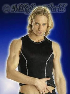 Lencería - Maskulines Camisa de Músculo Plata Negro - Imagen 1 de 2