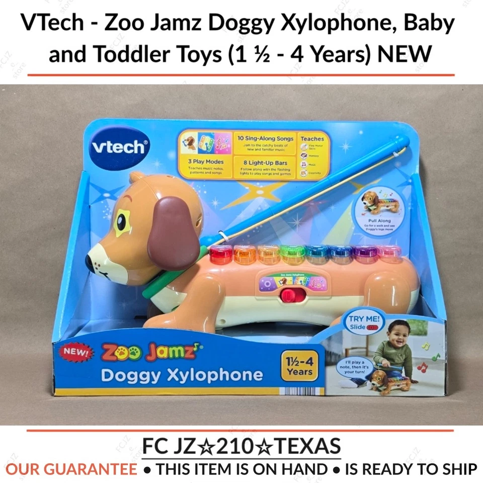 VTech 80-571000 Zoo Jamz Doggy Xylophone - English Version 1.5-4 Years
