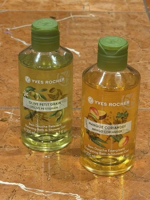 YVES ROCHER MANGO CORIANDOLO OLIVA PETIGRAIN GEL DOCCIA 200 ml EA LOTTO 2 NUOVO - Immagine 1 di 4