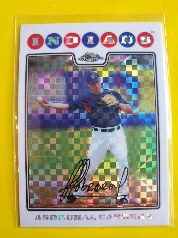 2008 Topps Chrome X-Fractors #161 Asdrúbal Cabrera - Cleveland Indians Foto 1 de 1