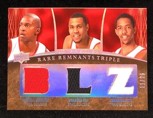 BRANDON ROY WEBSTER FRYE 2007-08 UD Premier Remnants Triple JERSEY PATCH /25 - Picture 1 of 2