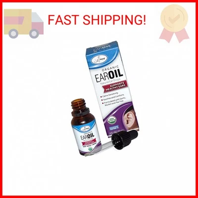 Aceite de oído orgánico natural Wally's, 0,5 onzas Foto 1 de 2