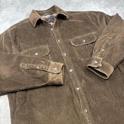 Club Room Men's L Corduroy Barn/Trucker/Work Jacket Fleece Lined Brown Warm - Image 1 of 4