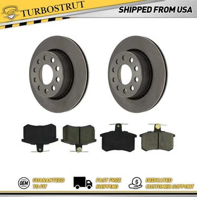 Kit de freio e rotores de freio traseiros Centric OE para 1990-1994 Audi V8 Quattro - Imagem 1 de 4