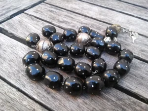 Prayer Tesbih Bakelite Beads Faturan Old Islamic Misbaha Antique Rosary Vintage - Picture 1 of 12