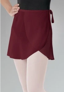 Balera Dancewear Women’s Burgandy Wrap Ballet Dance Skirt Size SA - Picture 1 of 7