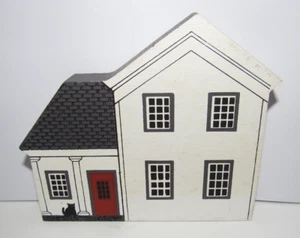 The Cat's Meow Village  Grimm's Farmhouse Wood Shelf Sitter Faline '91 - Picture 1 of 2