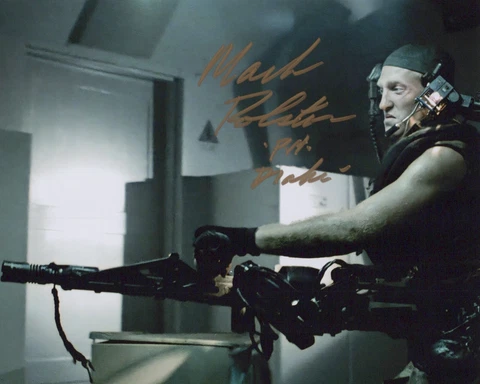 MARK ROLSTON signed Autograph 20x25 cm "ALIENS" in Person Cover