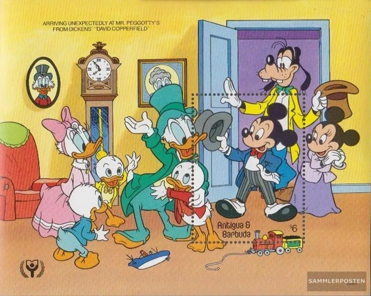antigua and Barbuda block185 MNH 1990 Walt-Disney-Figures - Изображение 1 из 1