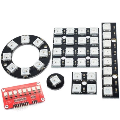 WS2812 5050 RGB LED Driver Ring Board Lamp Panel Module 3 4 7 8 12 16 24 way - Image 1 of 4