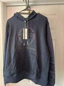Sergio Tacchini Herren Gr. Medium Pullover irisierend Hoodie maritim blau  - Bild 1 von 8