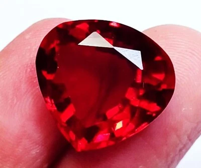 Pedra preciosa solta certificada corte pera topázio vermelho brasileiro 10,70 quilates com presente grátis - Imagem 1 de 4