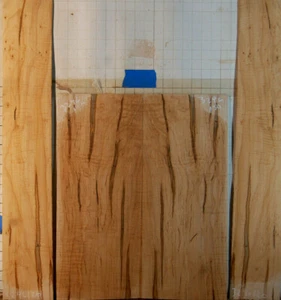 splendido set liutaio chitarra riccio ambrosia acero tonewood lati posteriori linee inchiostro - Foto 1 di 6