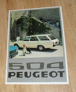 Peugeot 504 Estate Brochure 1976 - L - GL - Family - UK Market - Picture 1 of 1