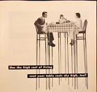 1948 National Dairy Products Corp Family at Dinner Table High Chairs Print Ad