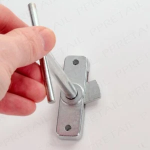 UTILITY BOX DOOR LOCK & T KEY Hutch Cabinet Horsebox Outdoor Budget Zinc Plated - Picture 1 of 3