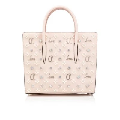 Christian Louboutin Paloma Medium Top Handle Bag Beige Leather Red Interior - Image 1 of 4