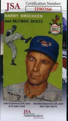 Harry Brecheen JSA Coa Autograph 1954 Topps Hand Signed - Image 1 of 2