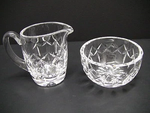 Waterford Crystal KERRY Made in Ireland Open Sugar and Creamer Set - Picture 1 of 9