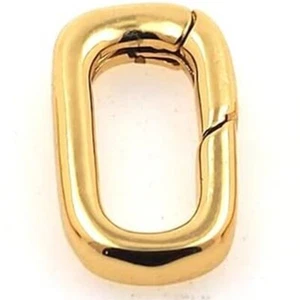 925 Sterling Silver Handmade Snap Lock Charm Holder Jewelry - Picture 1 of 3